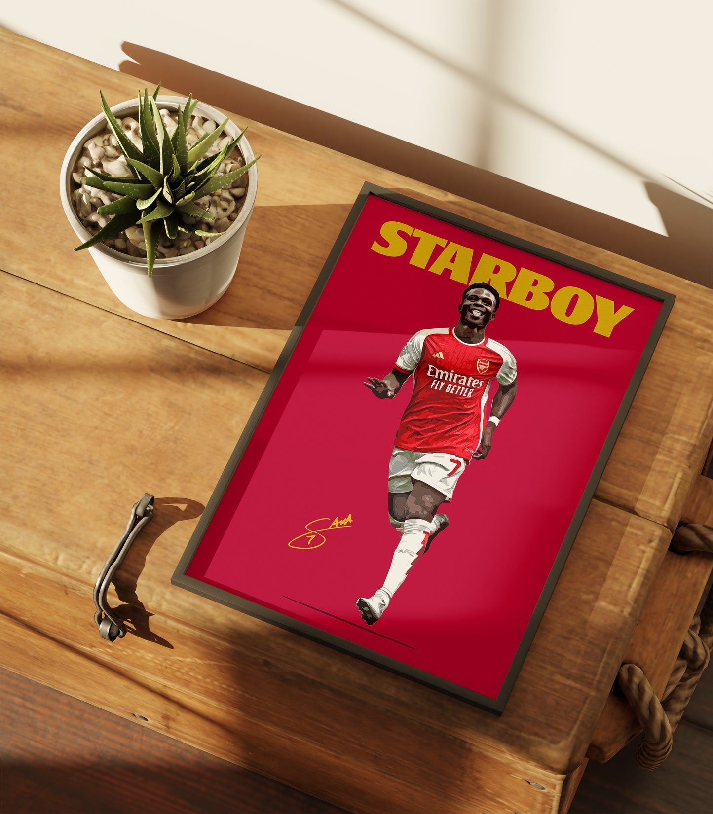 Bukayo Saka Starboy 4K Poster