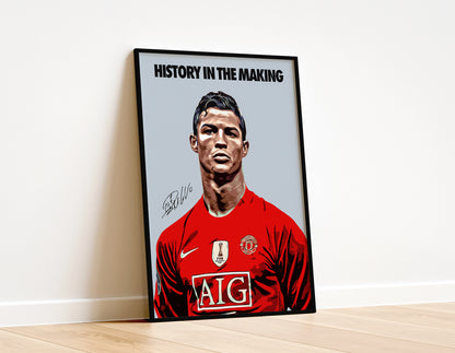 Cristiano Ronaldo 'History in the making' 4K Poster