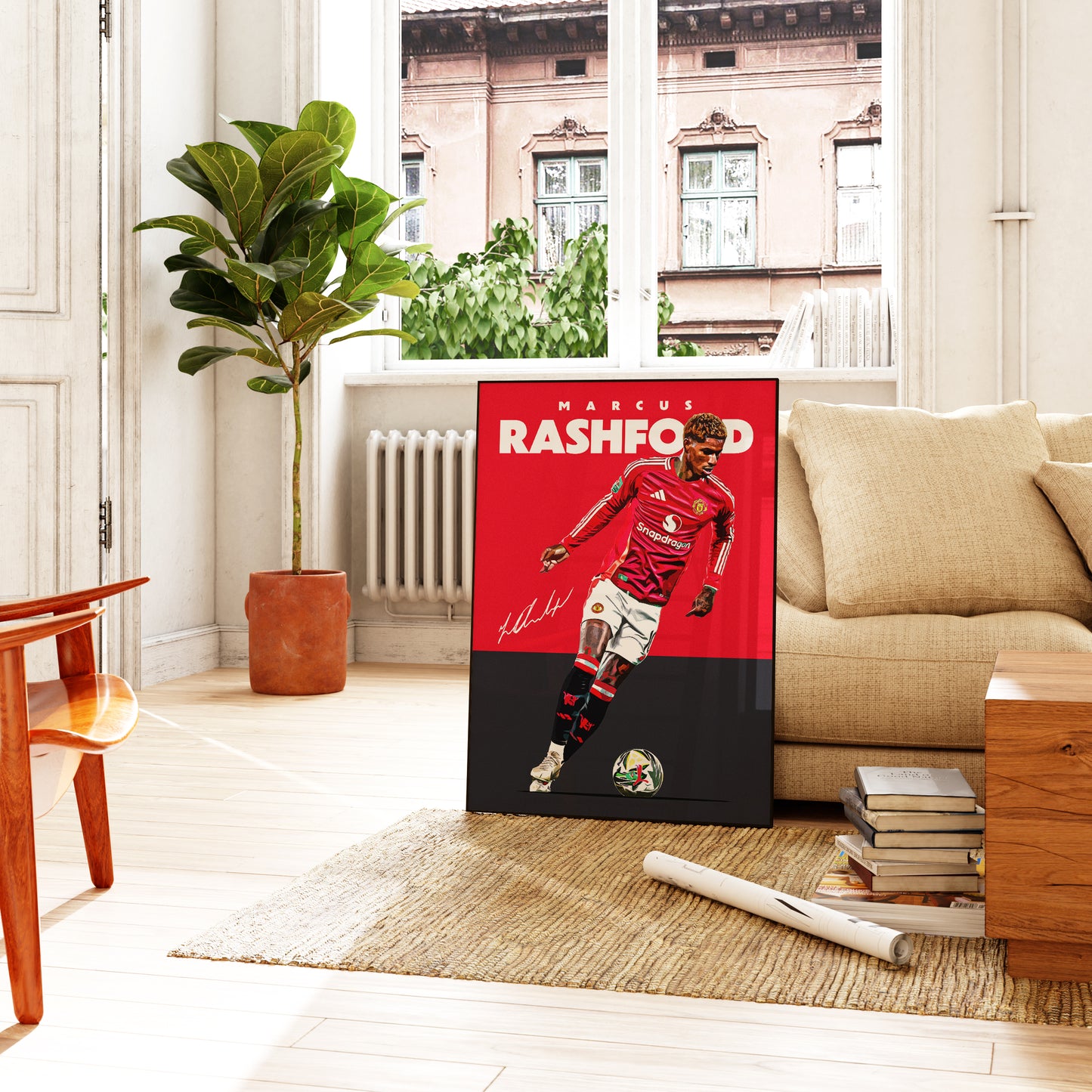 Marcus Rashford 24/25 4K Poster