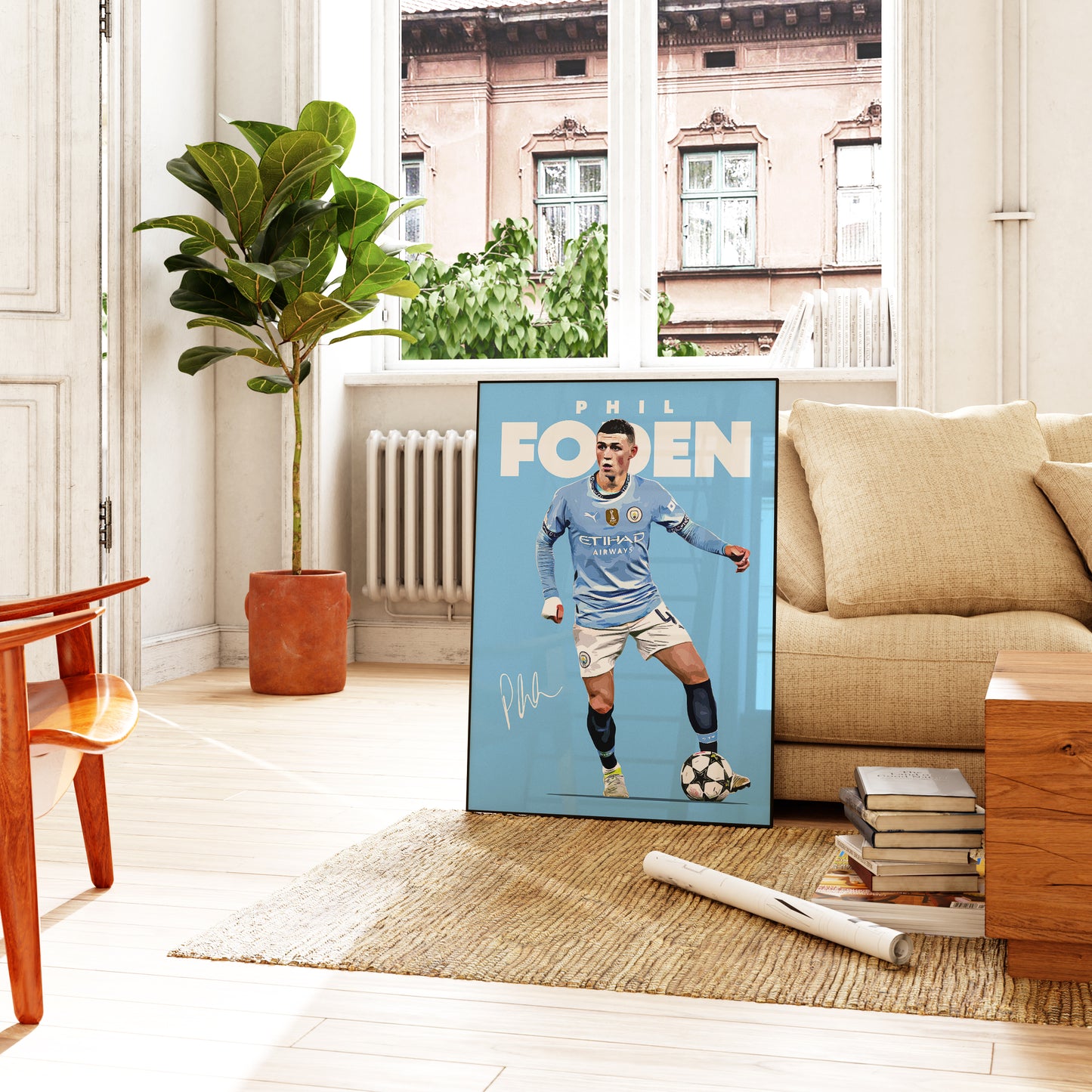 Phil Foden 24/25 4K Poster