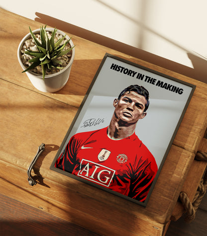 Cristiano Ronaldo 'History in the making' 4K Poster