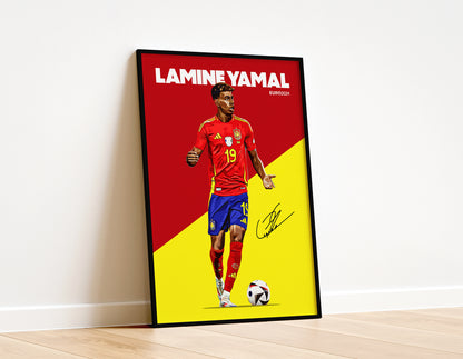 Euro 2024 - Lamine Yamal 4K Poster