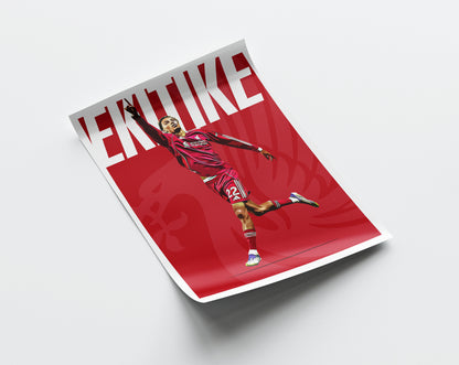 Hugo Ekitike 25/26 4K (Home) Poster