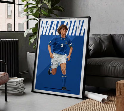 Paolo Maldini (Italy) 1998 Poster