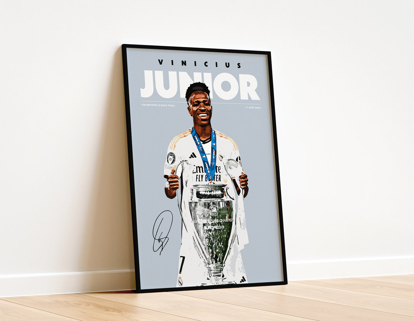 Vinicius Junior 'Champions 23/24' 4K Poster