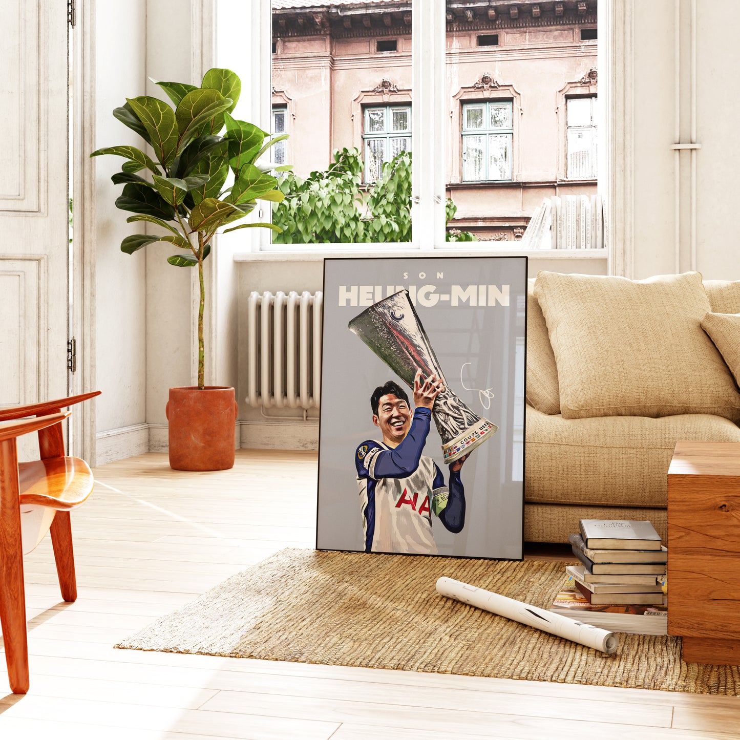 Son Heung-min 24/25 Europa League 4K Poster