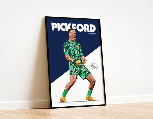 Euro 2024 - Jordan Pickford 4K Poster