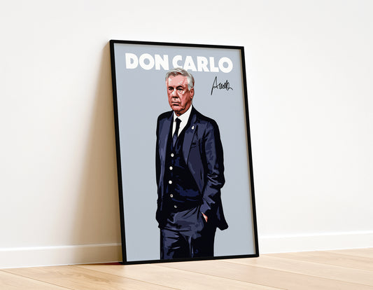 Carlo Ancelotti 4K Poster