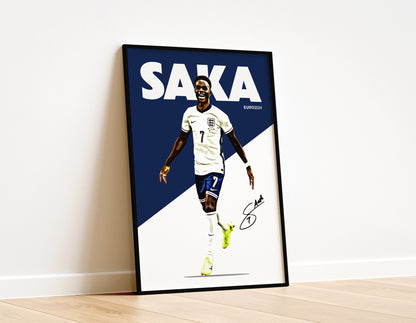 Euro 2024 - Bukayo Saka 4K Poster