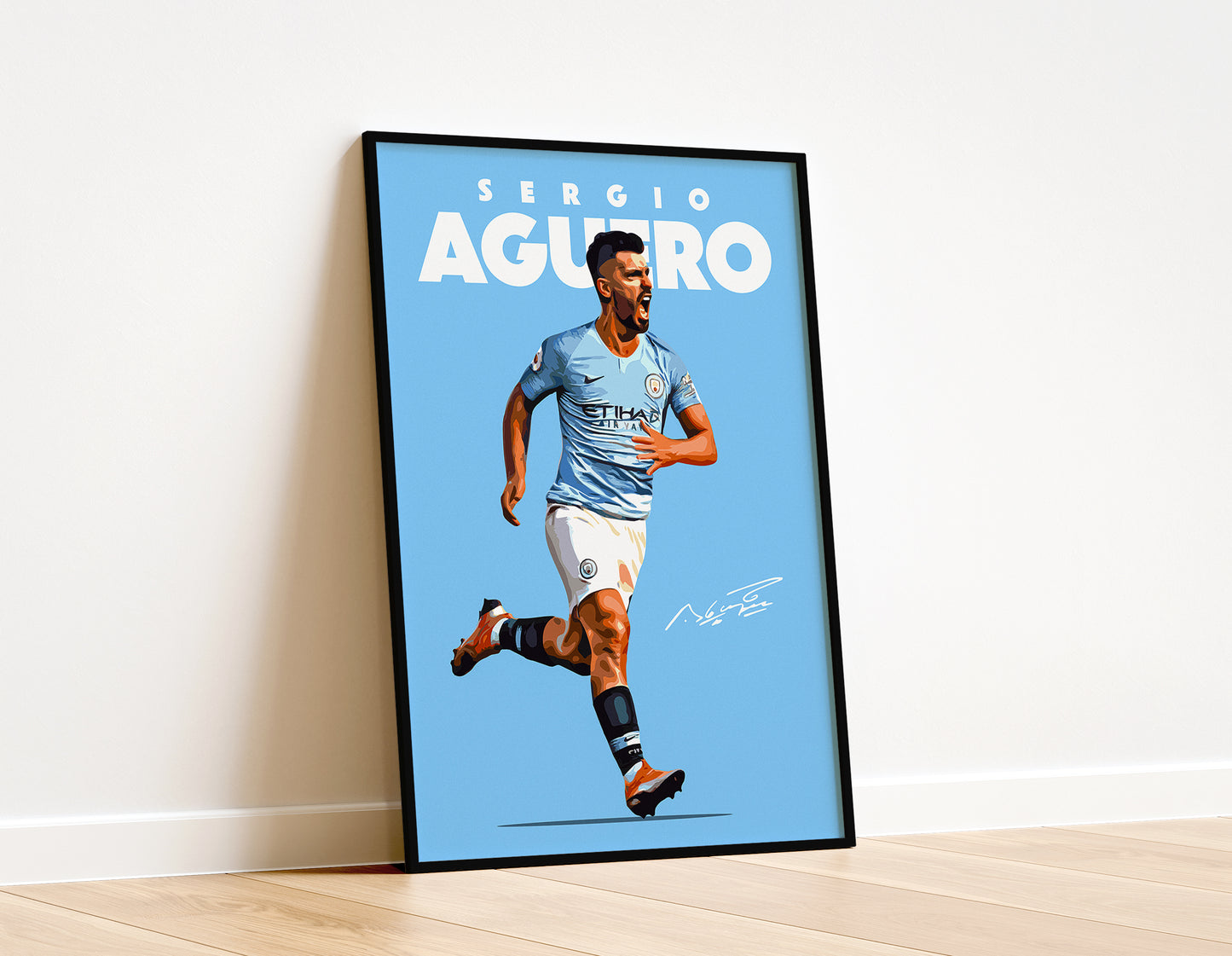 Sergio Aguero 4K Poster