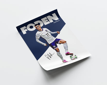 Euro 2024 - Phil Foden 4K Poster