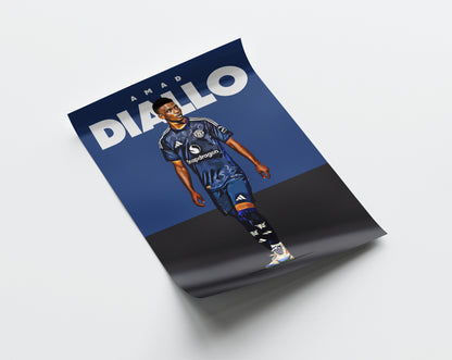 Amad Diallo 24/25 4K Poster