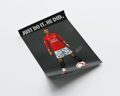 Cristiano Ronaldo 'Just Do It' 4K Poster