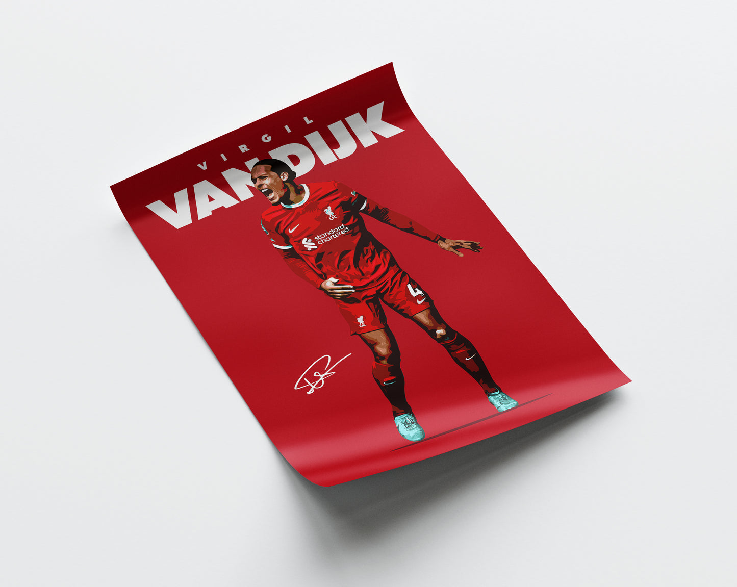 Virgil van Dijk 4K Poster