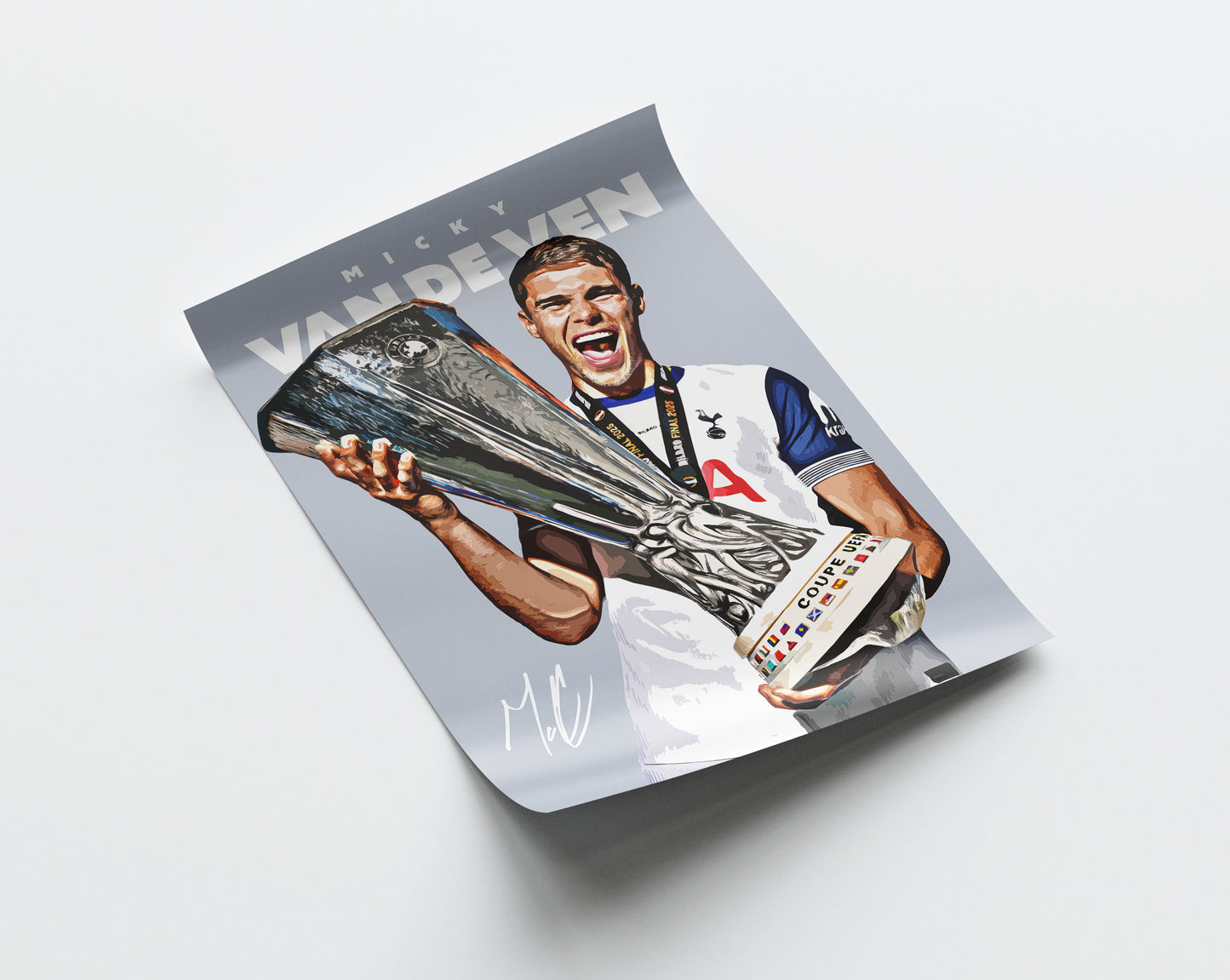 Micky Van de Ven 24/25 Europa League 4K Poster