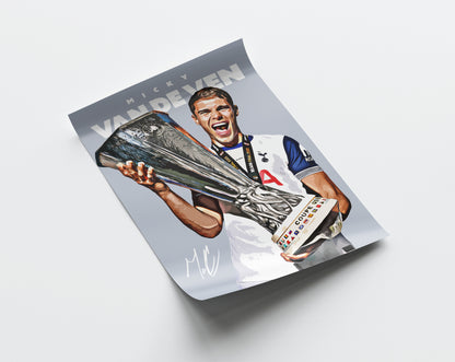 Micky Van de Ven 24/25 Europa League 4K Poster