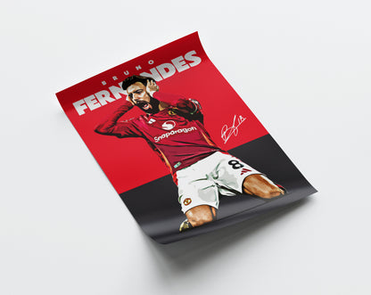 Bruno Fernandes 24/25 4K Poster