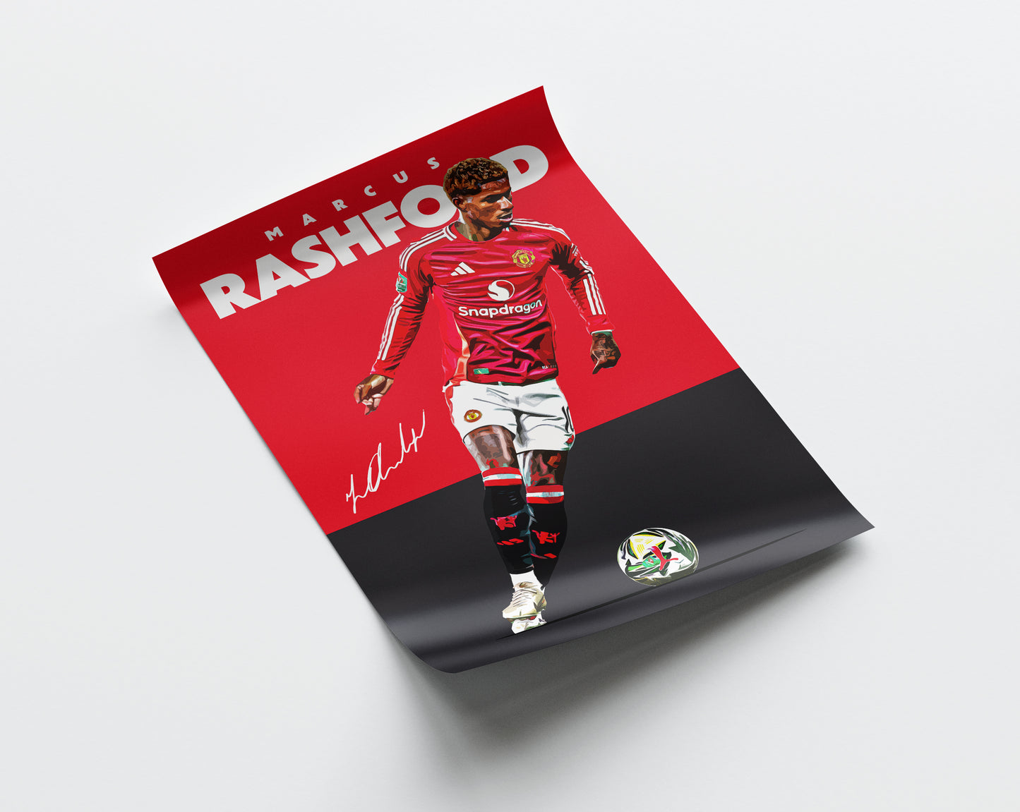 Marcus Rashford 24/25 4K Poster