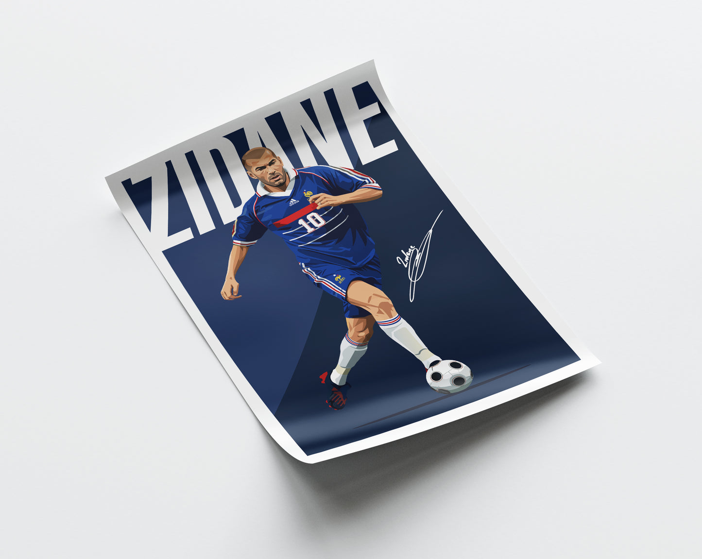 Zinedine Zidane (France) 2008 Poster