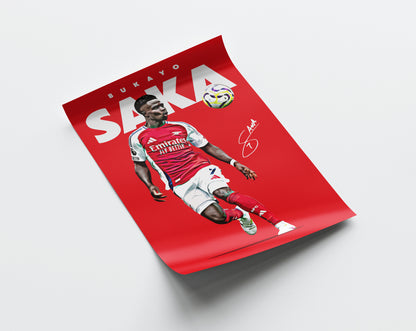 Bukayo Saka 24/25 4K Poster