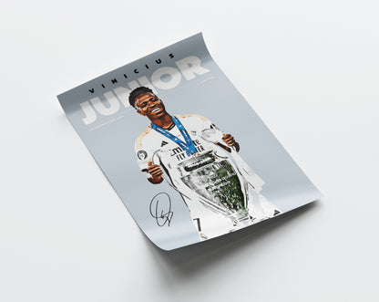 Vinicius Junior 'Champions 23/24' 4K Poster