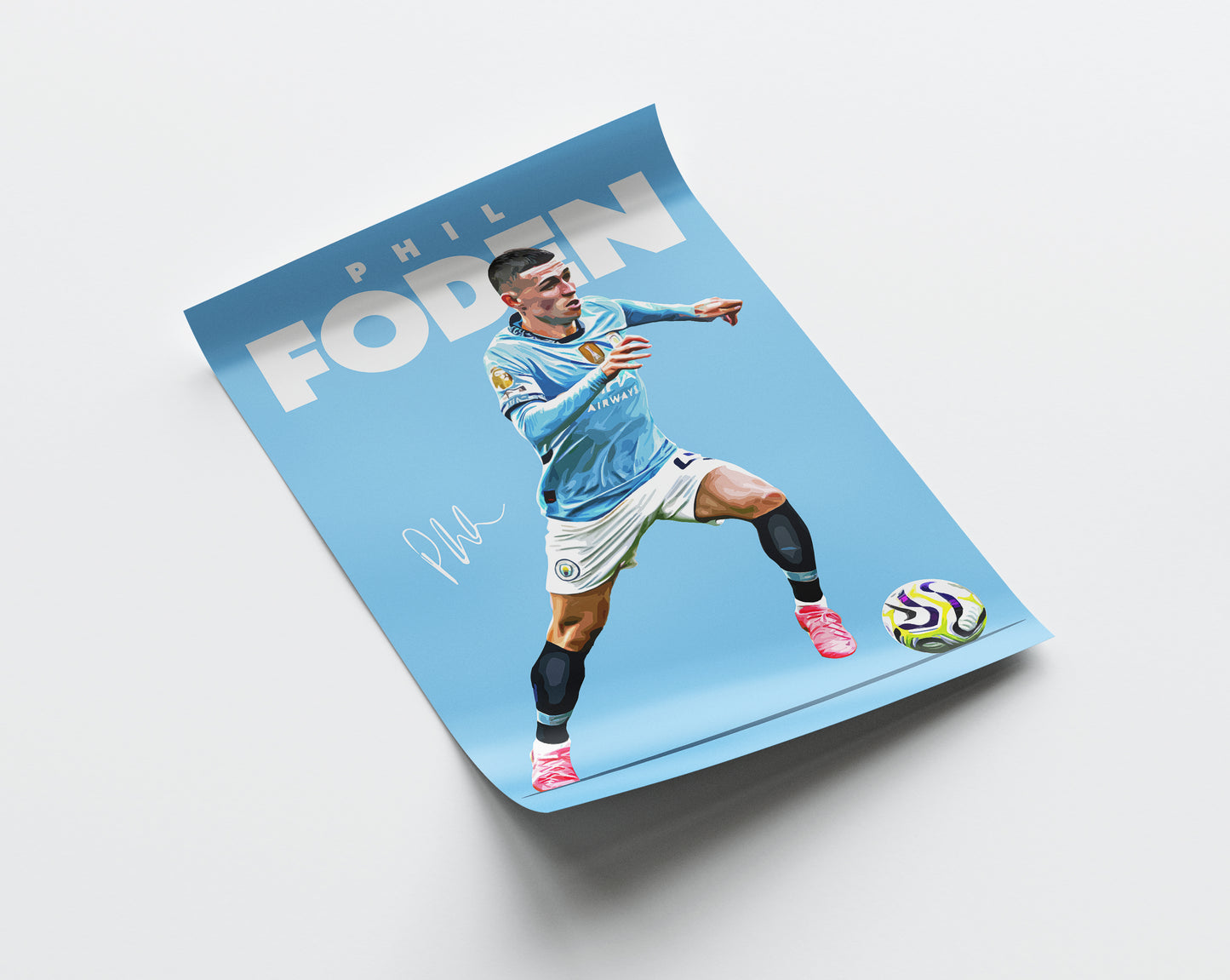 Phil Foden 24/25 4K Poster