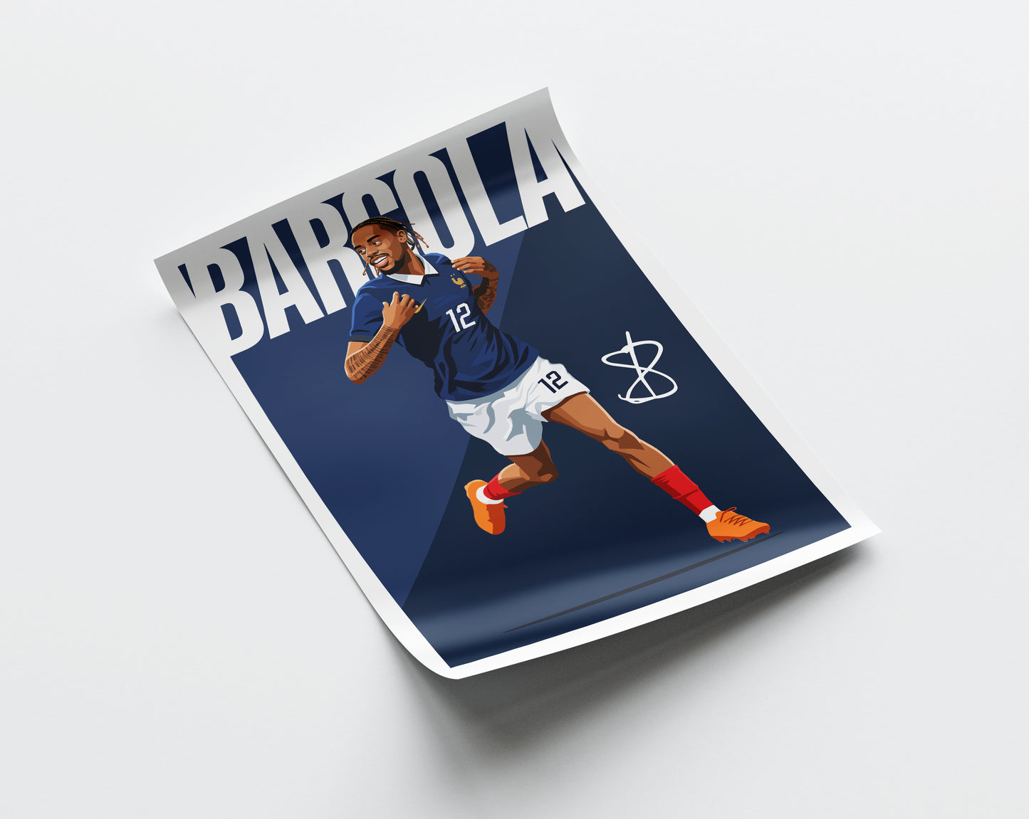 Bradley Barcola (France) Poster