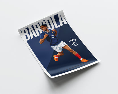 Bradley Barcola (France) Poster