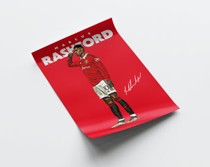 Marcus Rashford 4K Poster