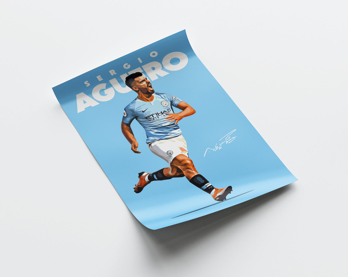 Sergio Aguero 4K Poster