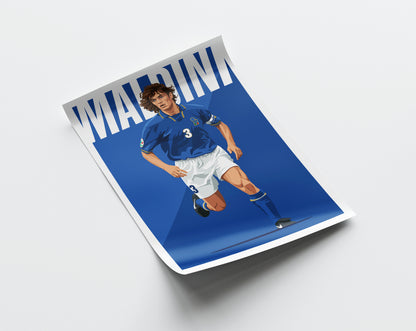 Paolo Maldini (Italy) 1998 Poster