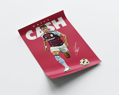 Matty Cash 24/25 4K Poster