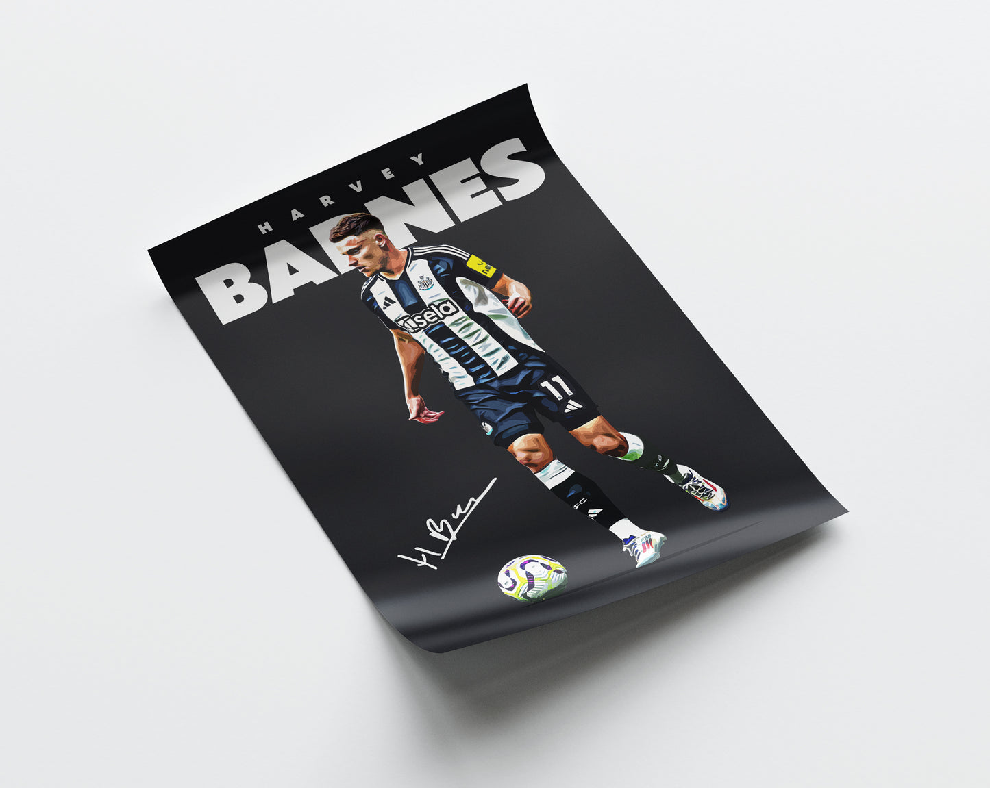 Harvey Barnes 24/25 4K Poster