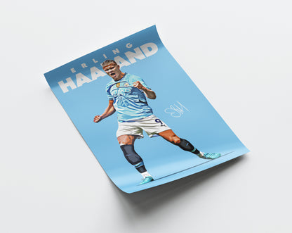 Erling Haaland 24/25 4K Poster