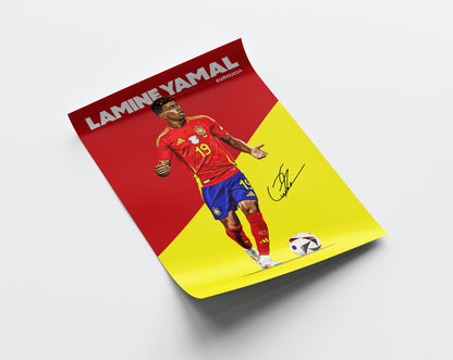 Euro 2024 - Lamine Yamal 4K Poster