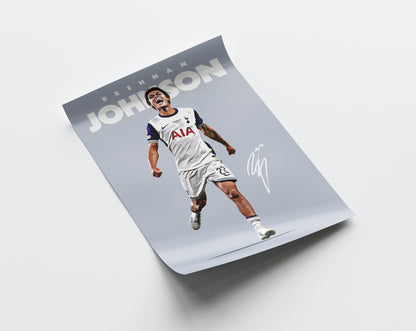 Brennan Johnson 24/25 Europa League 4K Poster