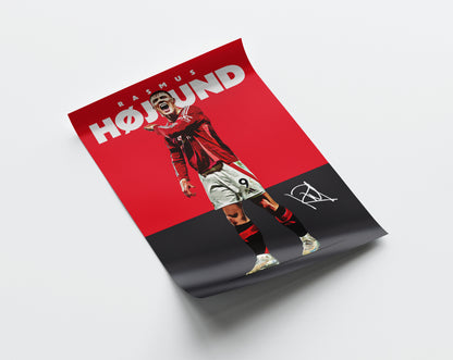 Rasmus Hojlund 24/25 4K Poster