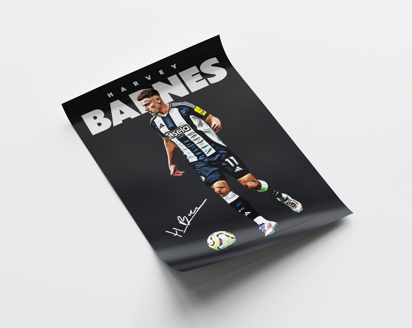 Harvey Barnes 24/25 4K Poster