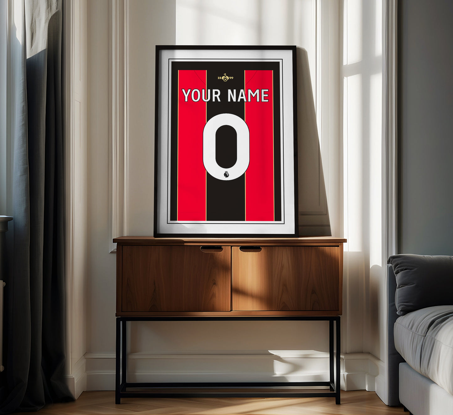Bournemouth Shirt 24/25 Customisable Poster