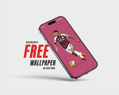Ollie Watkins 25/26 4K (Home) Poster