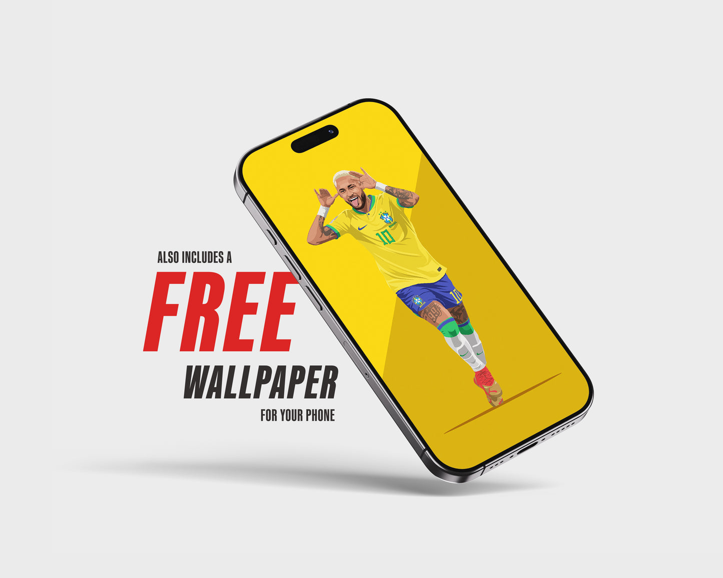Neymar Jr. (Brazil) 2022 Poster