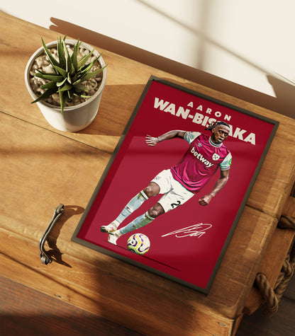 Aaron Wan-Bissaka 24/25 4K Poster