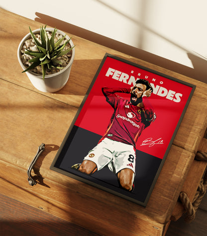 Bruno Fernandes 24/25 4K Poster