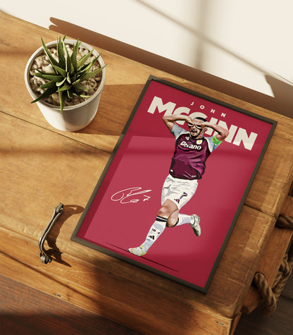 John McGinn 24/25 4K Poster