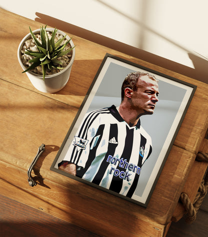 Alan Shearer Icon Poster