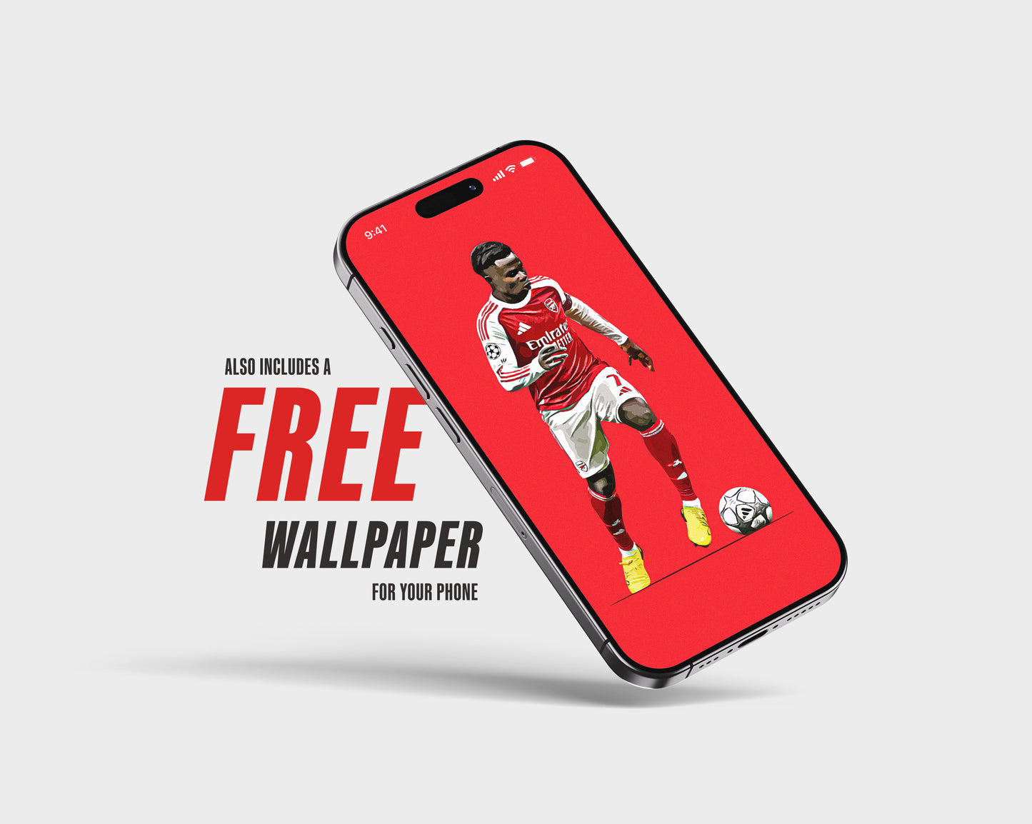 Bukayo Saka 25/26 4K (Home) Poster