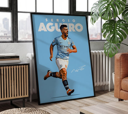 Sergio Aguero 4K Poster