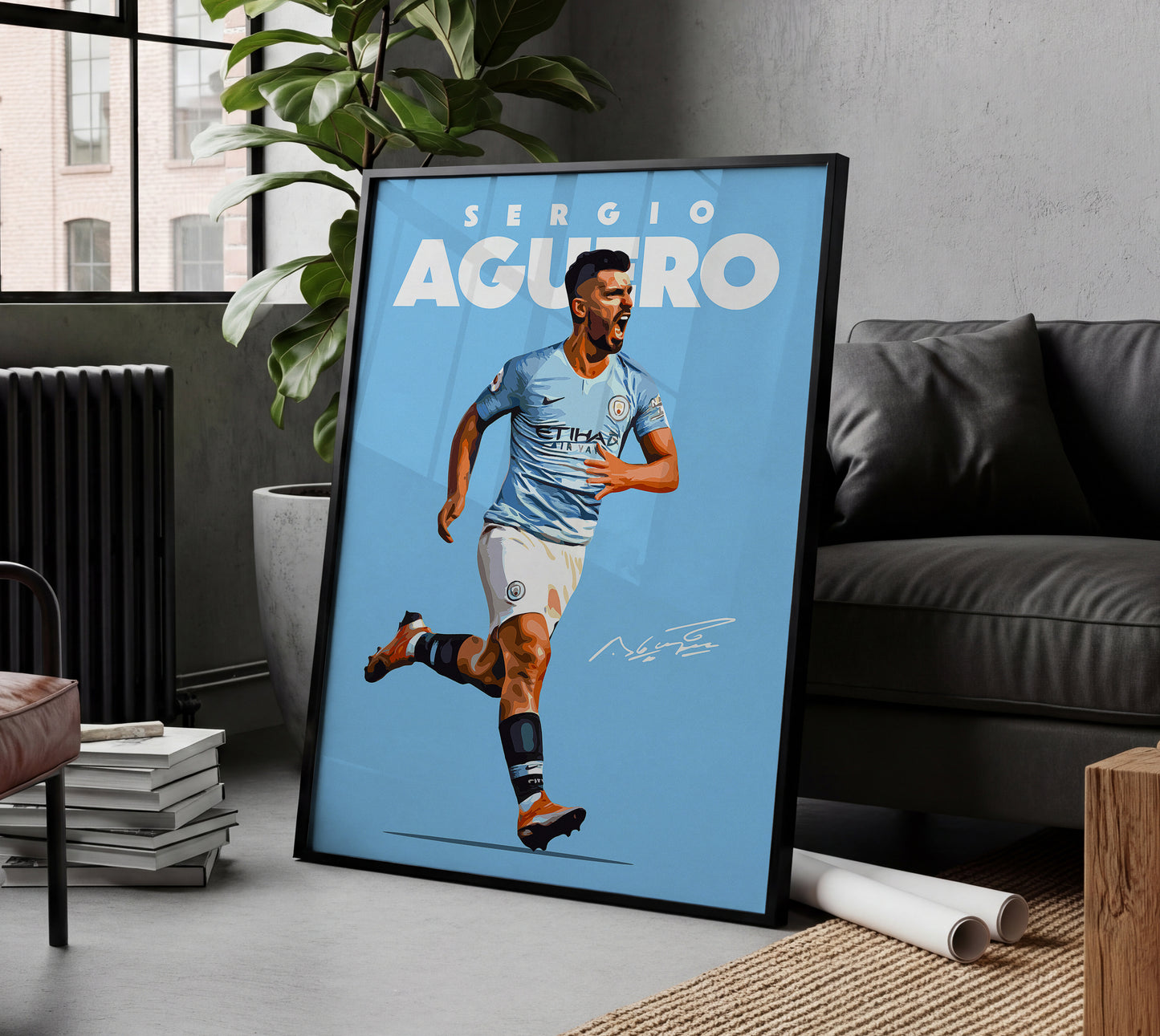 Sergio Aguero 4K Poster
