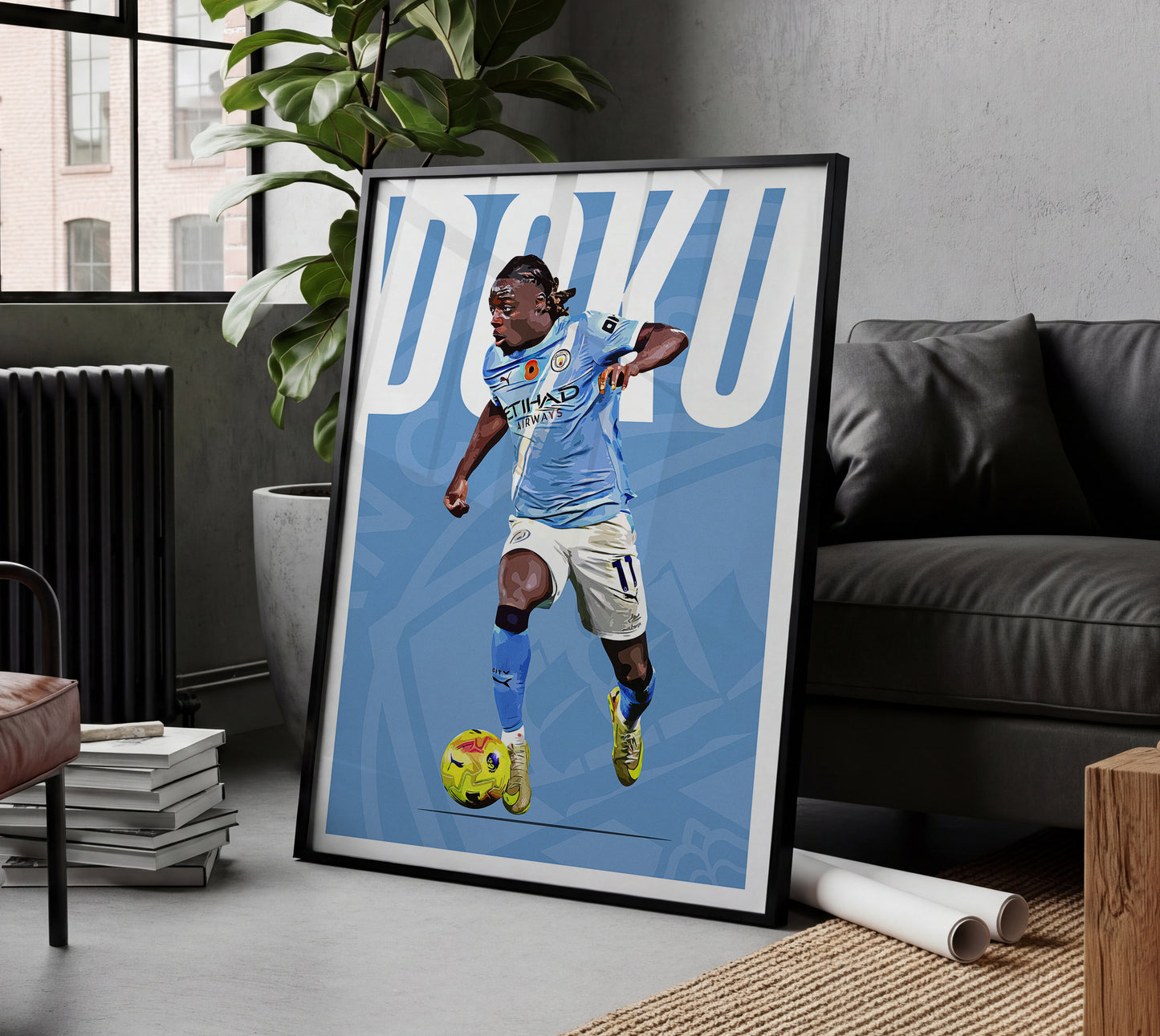 Jeremy Doku 25/26 4K (Home) Poster
