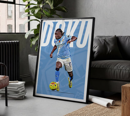 Jeremy Doku 25/26 4K (Home) Poster